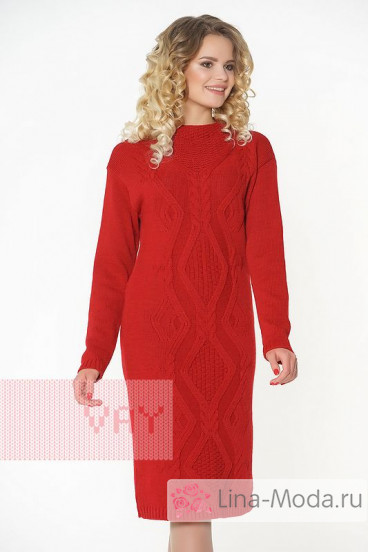 Платье женское 2282 Фемина (Красный)