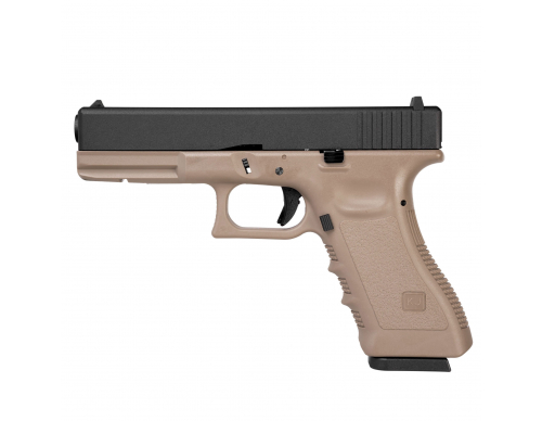 Страйкбольный пистолет (KJW) GLOCK 17 KP-17 (TAN) GBB